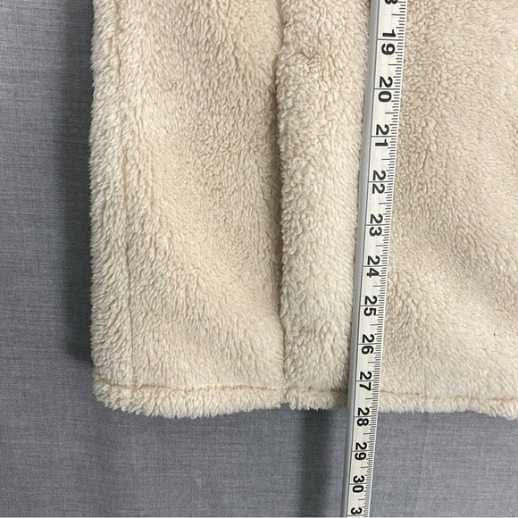 Cloudveil Mountainworks Sherpa Teddy Jacket XXL Cream Color Zip Up Pockets Soft - Picture 9 of 9